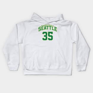 Seattle Basketball - Player Number 35 Kids Hoodie